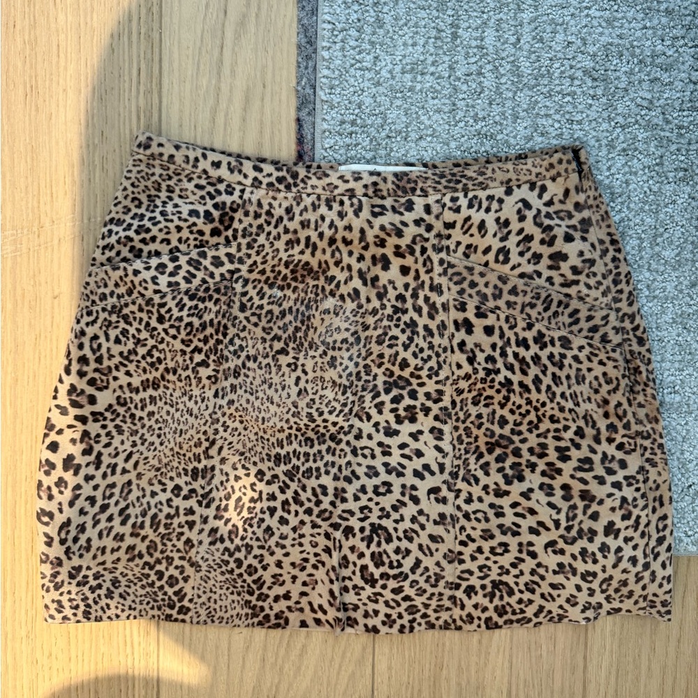 Leopard Print Women's Skirt Joie